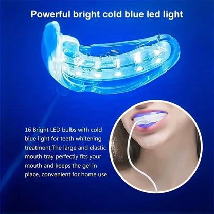3 In1 Teeth Whitening Lights LED USB Rechargeable Oral and Dental Care Blue Light Whitening Teeth Bleach Clean Home Travel