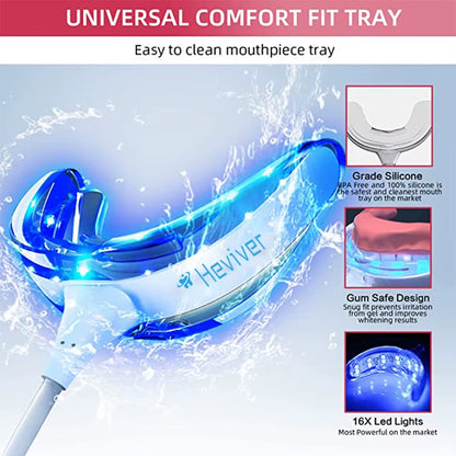 3 In1 Teeth Whitening Lights LED USB Rechargeable Oral and Dental Care Blue Light Whitening Teeth Bleach Clean Home Travel
